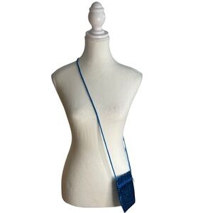 Princess Accessories Crossbody Sequined Bag Blue Red